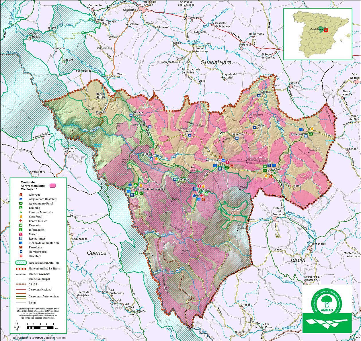 Mapa micológico Mancomunidad La Sierra Alto Tajo Mapa Micologico- Mancomunidad La-Sierra Alto Tajo