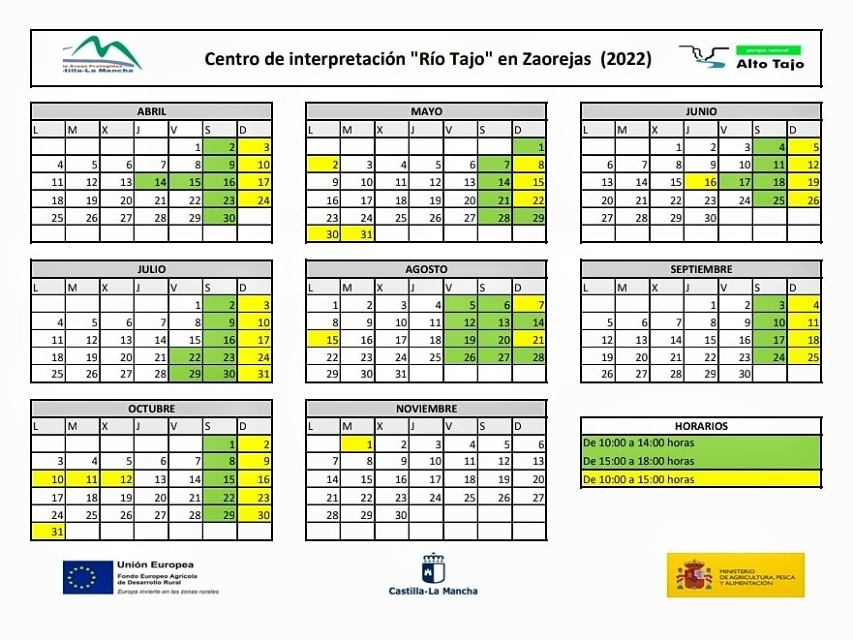 horarios zaorejas